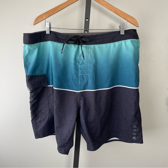 Rip Curl Laydays Dawn Patrol Swim Board Shorts Trunks Pocket Mens Size 40 XL - Picture 2 of 8